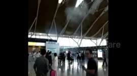 Aftermath of Explosion at Shanghai Airport in China