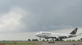 Iron Maiden aircraft lands ahead of festival headline slot