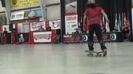 Boy, 13, competes as pro skateboarder