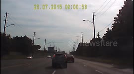 Close Call Head-On Collision in Wedding Car (Toronto)!