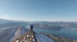 Stunning drone footage of Roy's peak in New Zeland