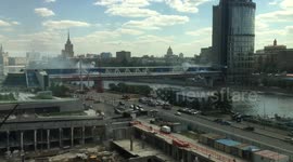 Bridge is on fire