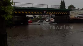 Flash flooding in Birmingham, UK