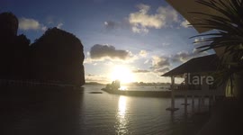 Sunset in island (El Nido, Phillipines)
