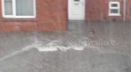 Flooding in alfreton derbyshire