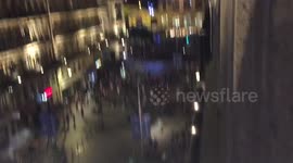 Clashes between England fans and police in Lille
