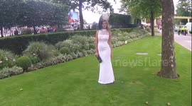 Kimberly Garner and Niall Horan at Ascot ladies day