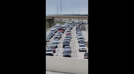 Hurricane Milton evacuation efforts bring traffic to a halt on I-275 Northbound in Pinellas County