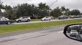 US: Florida Residents Form Long Lines To Get Sandbags In Preparation For Hurricane Milton