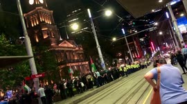 Australia: Vigil for Palestine Takes Place Near Sydney Town Hall