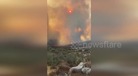 US: Firestorm in San Diego's East County: Posta 3 Fire Rapidly Advances, Forcing Evacuations