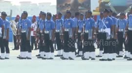 India: Indian Air Force soldier collapses during Air Force event in southern India