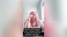 Woman left unable to walk after