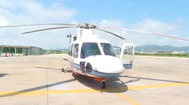 China: China's first cross-sea helicopter route launched