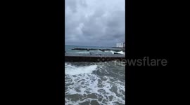 Mexico: Hurricane Milton: Rough Seas In Cozumel