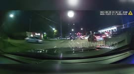 Brazen youths attack police car in Cleveland, Ohio