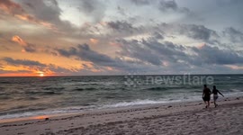 Florida Sunrise Preceding Hurricane