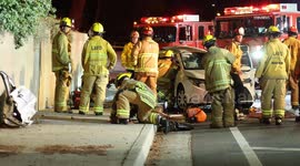 US, Los Angeles: Porter Ranch Crash Leaves 2 Dead