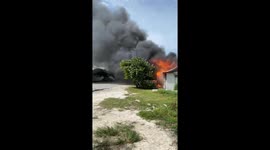 Fire incident in Exuma, The Bahamas