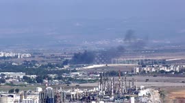 A missile fired from Lebanon or an interceptor fell near Bazan Oil Refineries near Haifa. A fire broke out and the firefighters put it out.
