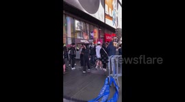 US: People march for Palestine in New York on October 7