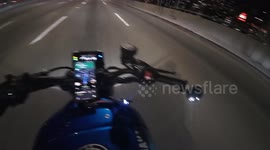 Car Hits Motorcyclist on San Francisco Bay Bridge
