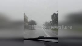 Rain from Hurricane Milton batters Sarasota, Florida