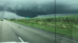 Hurricane Milton tornado darkens sky in Florida