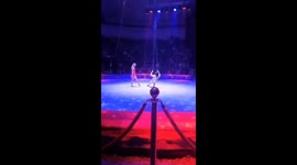 Aerial gymnast Valeria Zapashnaya falls from six meters, sustains arm fractures