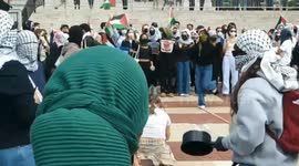 Anti-Israel protest at Columbia University