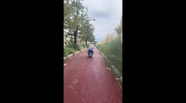 Motorcycle collision in Yunnan Province