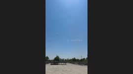Dust devil hits observer in Marion, Texas