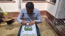 Sand artist carved figures in Peepal leaves, paid tribute to Ratan Tata in Northern India