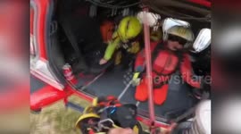 Italy: Dramatic Mountain Rescue: Hiker and Dog Saved from Cima degli Orsi Peak