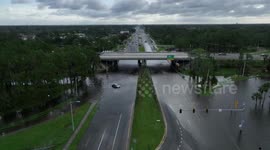 US: Aerial Views Reveal Dale Mabry's Submersion: Stark Images of Milton's Flooding Fury