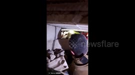 Lebanon: A child was rescued alive from under the rubble of a building bombed by Israeli warplanes in the town of Karak in the Bekaa region of Lebanon