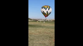 Hot Air Balloon Has Rough Landing