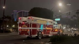 US, Los Angeles: Anaheim Hazardous Materials Response to Disney California Adventure Park