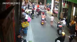 Elderly driver ploughs pedestrians on busy road after mistaking accelerator for brake