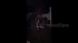 US: Aftermath of Hurricane Milton in Brandon Area