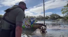 Boy, 14, rescued from Hurricane Milton floods in Florida