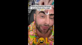 Man less than impressed his eyebrows following best friend's HD treatment