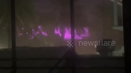 US: Florida Skies Eerily Turn Purple Before Hurricane Milton Slams Into State