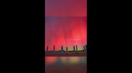 Splendid aurora illuminates Xinjiang's Altay