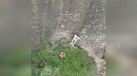 China: Rescued from Near-Vertical Cliff in Jiangxi After Scenic Adventure Turns Perilous