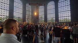 Brazil: Devotees in The Room of Candles