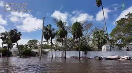 US: Police Patrol Reveals Devastation Post-Hurricane Milton
