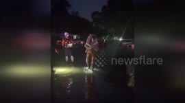 Police evacuate dozens stranded by Hurricane Milton in Florida