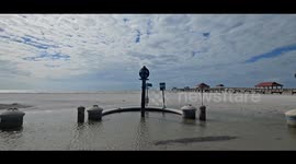 Clearwater Beach Florida post Hurricane Milton