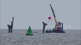 Ring of 'Danger' buoys re-instated around Kent shipwreck, UK